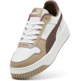 Puma Carina Street Plateau Damen Weiß/Braun/Bronze 42
