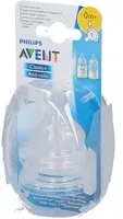 Avent Tétine Classic + debit nouveau-né +0 mois Tétine(S) 2 pc(s)