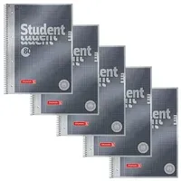 Brunnen Collegeblöcke Student Premium kariert DIN A4 Innenrand, 5