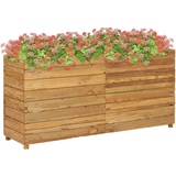 vidaXL Hochbeet 150x40x72 cm Teak und Stahl