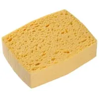 Spontex Azella 09 Zelluloseschwamm, beige 95030009 , 1 Packung 10 Stück, Gelb