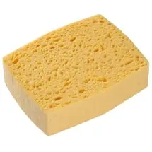 Spontex Azella 09 Zelluloseschwamm, beige 95030009 , 1 Packung 10 Stück, Gelb