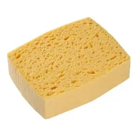 Spontex Azella 09 Zelluloseschwamm, beige 95030009 , 1 Packung 10 Stück, Gelb
