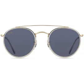 Ray-Ban Rb3647n Unisex-Sonnenbrille Vollrand Rund Metall-Gestell, gold