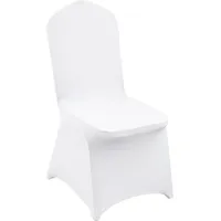 Vevor Stuhlhussen Weiß, Abnehmbare & Waschbare Stuhlabdeckung, für Hochzeiten, Feiertage, Bankette, Partys, 30 Stücke