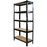 MONSTER SHOP 4 x Monster Racking T-Rax 75cm Lagerregal Schwarz mit Gummihammer