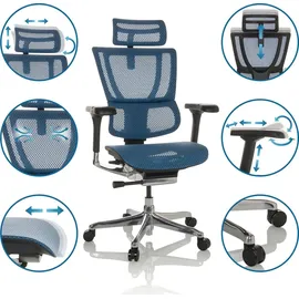 HJH Office Ergohuman Slim Gen2 Netz Blau