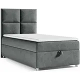 4mybaby GmbH Best for Home Boxspringbett mit Bettkasten Trinity K2-SINGLE 100x200 Bonellfederkern – Graphit | Grau