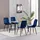 mcc direct Esszimmerstuhl Lexi Polyester royal-blau 4er Set
