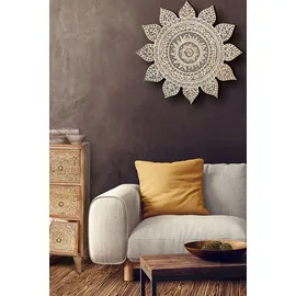 Marrakesch Orient & Mediterran Interior Orientalisches Wandbild aus Holz Sole Schwarz