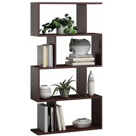 OEM MATKAM Möbel Bücheregal Wenge, Holzwerkstoff, 76.4x141x28 cm, Wohnzimmer, Regale, Bücherregale