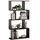 OEM MATKAM Möbel Bücheregal Wenge, Holzwerkstoff, 76.4x141x28 cm, Wohnzimmer, Regale, Bücherregale