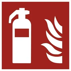 Feuerlöscher ISO 7010, Kunststoff, 200x200 mm