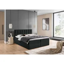 Fun Möbel Dominga Premium 200 x 220 cm Schwarz