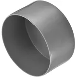 QUARKZMAN 4 Stück Gummi Endkappen 95 mm ID Gummikappen, Rohrstopfen Rund Pfostenkappe Zaunpfosten Stuhlbeinkappen Fußkappen Verschlusskappe Gleiter für Tischbeine Möbelfüße, Dunkelgrau