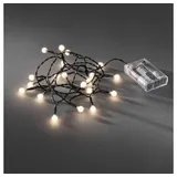 Konstsmide LED Globelichterkette 2 m Weiß