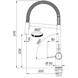 Franke Active Semi Pro Einhebelmischer Chrom