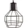 Mendler HWC-H85 5-flg. E27 60 cm Gitterlampenschirm schwarz