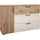 SchlafKONTOR Kombikommode Daria 125 x 82,6 x 40 cm Beige / Weiß