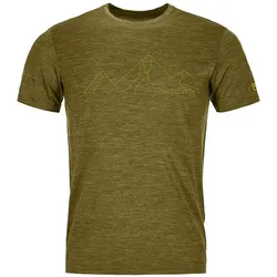 ORTOVOX Herren Unterhemd 150 COOL MOUNTAIN FACE TS, green moss blend, S