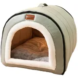 BBTISG Outdoor Pets Katzenhaus für draußen, halb geschlossene Zwinger für Haustiere kältebeständiges warmes Katzenhaus für Katzen im Freien im Winter für Katzen, Hunde & Kleintiere (Grau)