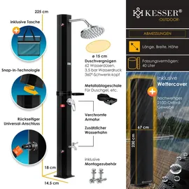 Kesser Solardusche 40 l schwarz 23567