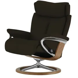 Stressless Relaxsessel Leder 78 x 111 x 76 cm Braun mit Hocker