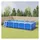 vidaXL Poolabdeckplane grau 999x500 cm