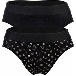 HOM Herren Slips, 2er Pack - Mini Briefs HO1 Joan #2, Baumwolle Schwarz S