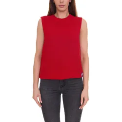 TOM TAILOR POLO TEAM Damen modischer Strick-Pullunder Freizeit-Pullover 87486345 Rot - 32/34