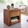Wohnling Nachtschrank 40 x 40 x 40 cm Braun