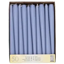 Papstar Leuchterkerzen Ø 2,2 cm 25 cm blau