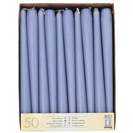 Papstar Leuchterkerzen Ø 2,2 cm 25 cm blau