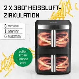 GOURMETmaxx FryUp XL Heißluftfritteuse schwarz