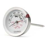 GOURMEO 2-in-1 Fleischthermometer - Bratenthermometer für Heißluft- oder Elektroöfen - für Fleisch- und Ofentemperatur - Grillthermometer analog mit 100-Grad-Celsius-Anzeige