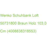 Wenko Schuhbank Loft 50731800 braun Holz 103,0 cm