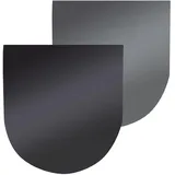 kleininggmb Rundbogen Stahlbodenplatte 1,5 mm schwarz