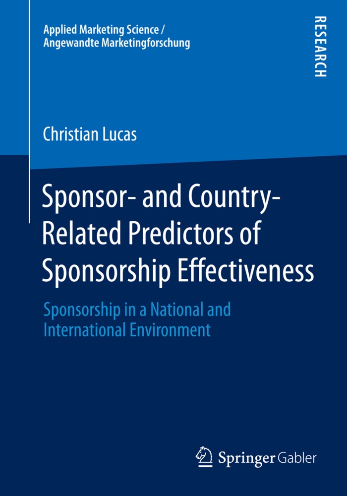 Sponsor- And Country-Related Predictors Of Sponsorship Effectiveness - Christian Lucas  Kartoniert (TB)
