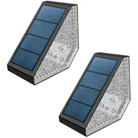 Lumisky LED Solar-Treppenleuchten 2er Set Stahl 5 x 11 x 5,5 cm weiß