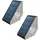 Lumisky LED Solar-Treppenleuchten 2er Set Stahl 5 x 11 x 5,5 cm weiß