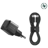 Native Union Fast GaN Charger PD 30W USB-C Cable, Black/Cosmos