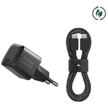 Native Union Fast GaN Charger PD 30W USB-C Cable, Black/Cosmos