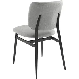 ac angel cerda Angel Cerdá Stuhl aus hellgrauem Stoff 4147 - Hellgrau/Schwarz