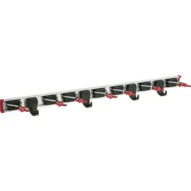 Bruns-Gerätehalter Gerätehalterschiene 1,00m 7 Halter - 4 Haken