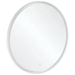 Villeroy & Boch Subway 3.0 Spiegel mit LED-Beleuchtung, Rund, 712x712x45mm, A4649100, Farbe: White Matt