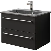 Saphir »Serie 6025 Mineralmarmor-Waschtisch mit Unterschrank, 67 cm breit«,