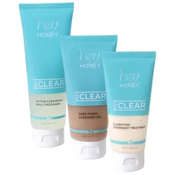 Hey Honey Be Clear: 3-Schritte-Akne-Kontrollroutine Anti-Akne 260 ml