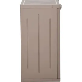 vidaXL Gartenschrank Braun 65x45x88 cm PP Holz-Optik