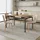 [en.casa] Essgruppe 'Hemnes' 5-teilig 1 Tisch mit 4 Stühlen Textilbezug Stahlbeine Hellbraun - Hellbraun