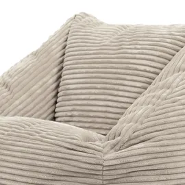 I.C.O.N. icon Sitzsack Beige, Textil, 100 L, 1-Sitzer, Freiform, 55x44x55 cm, Hergestellt in Deutschland, Oeko-Tex® Standard 100, Reach, Wohnzimmer, Hocker, Sitzsäcke, Kindersitzsäcke